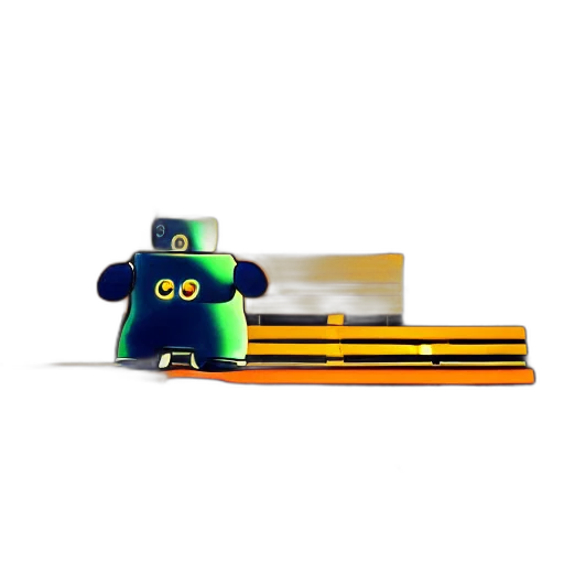 robot, staff, furniture, creature, 3d render, pixel art, concept art, cartoon transparent PNG cut-out