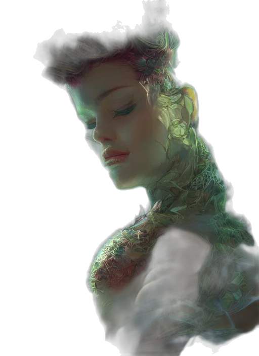 crown, face, robot, dress transparent PNG cut-out