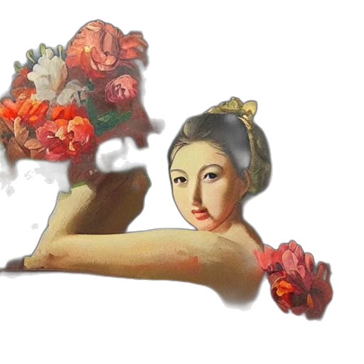 crown, flower, photorealistic, oil painting, fantasy art, concept art, forest, underwater transparent PNG cut-out
