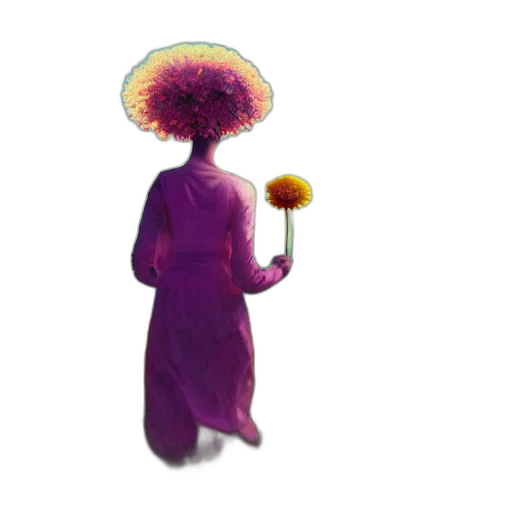 umbrella, flower, hat, staff transparent PNG cut-out