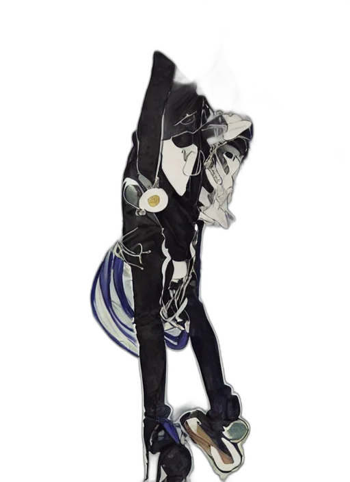 jacket, staff, shoes, mask transparent PNG cut-out
