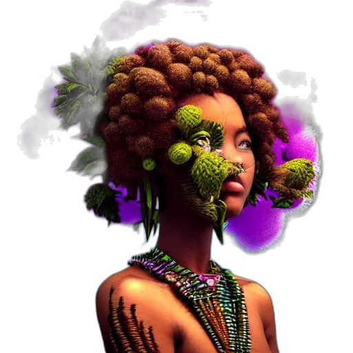 crown, hair, face, fantasy art, concept art, photorealistic, pixel art, green transparent PNG cut-out