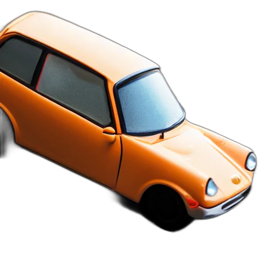 car, animal, 3d render, photorealistic transparent PNG cut-out