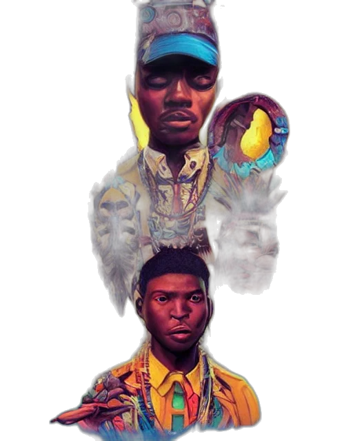jacket, face, concept art, comic book art transparent PNG cut-out