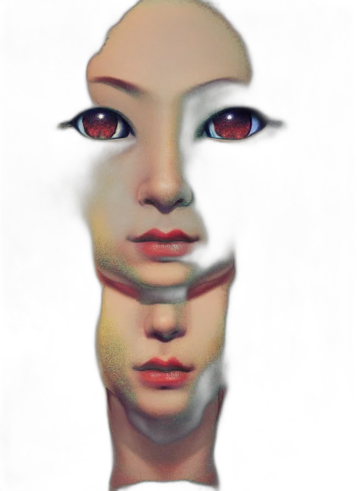 face, mask, robot, creature transparent PNG cut-out