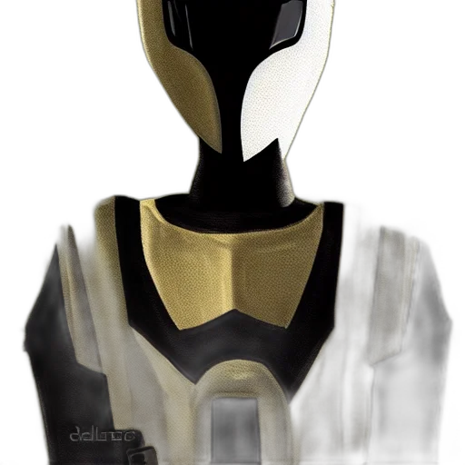 robot, mask, concept art, 3d render transparent PNG cut-out