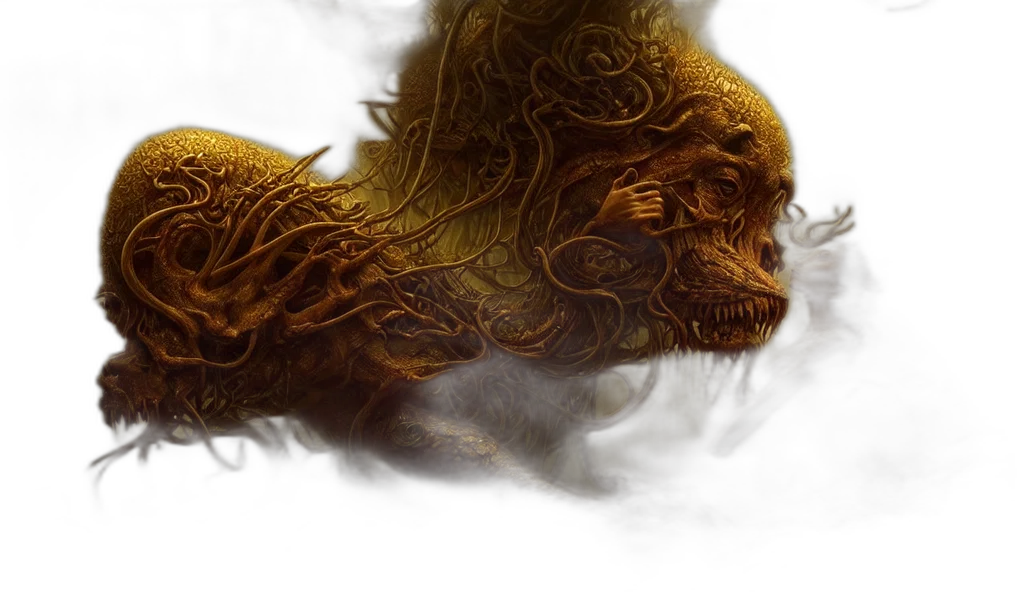 dragon, creature, mask, animal, fantasy art, concept art, photorealistic, 3d render transparent PNG cut-out