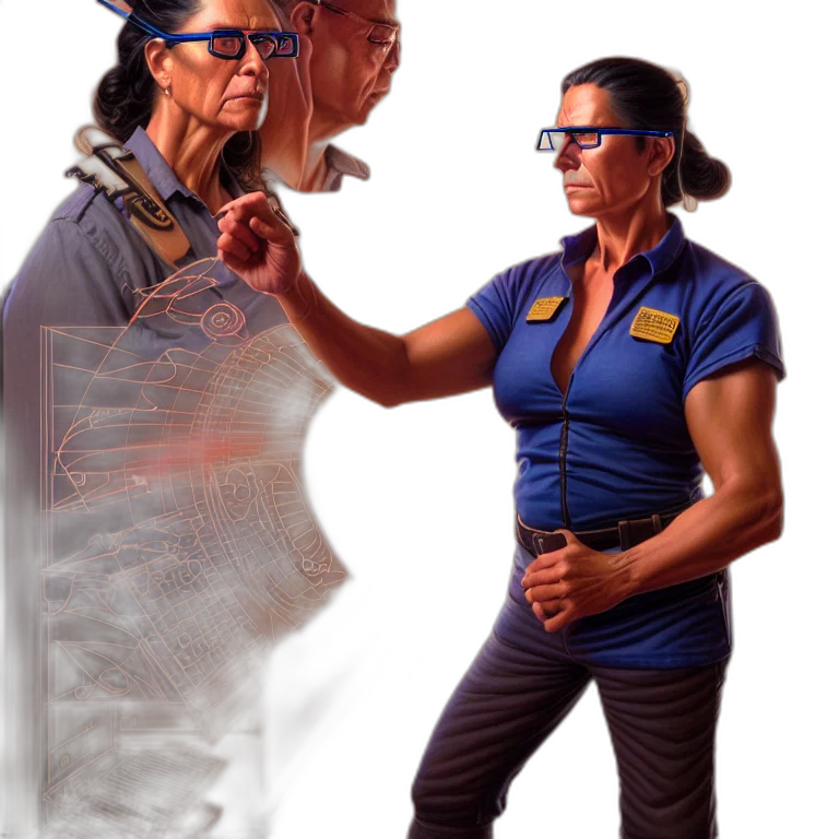 staff, concept art, 3d render, outer space transparent PNG cut-out
