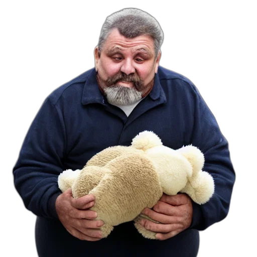 animal, jacket, creature, staff, romanian, overweight, old, man transparent PNG cut-out