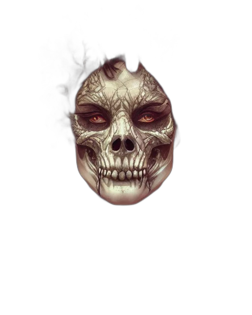mask, face, creature, crown transparent PNG cut-out
