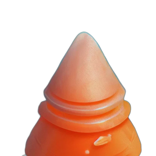 hat, bottle, crown, food, 3d render, photorealistic, orange, white transparent PNG cut-out