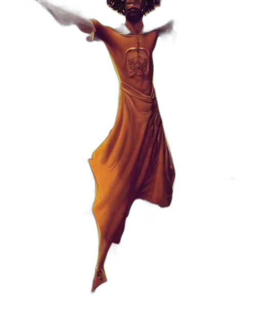 dress, staff, concept art, fantasy art transparent PNG cut-out