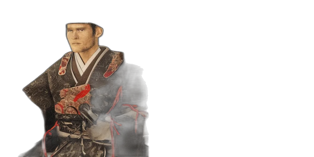 sword, jacket, staff, photorealistic transparent PNG cut-out