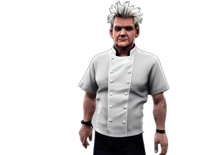 staff, food, jacket, 3d render transparent PNG cut-out