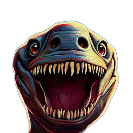 creature, mask, dragon, face transparent PNG cut-out