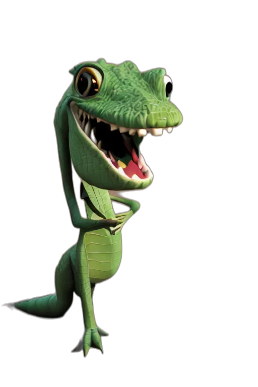 dragon, animal, creature, staff transparent PNG cut-out