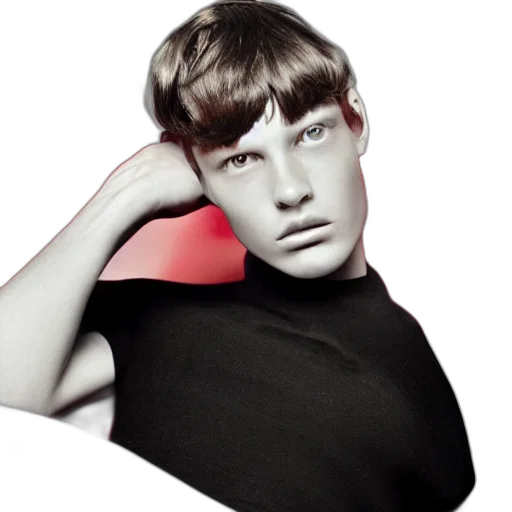hair, face, mask, photorealistic transparent PNG cut-out