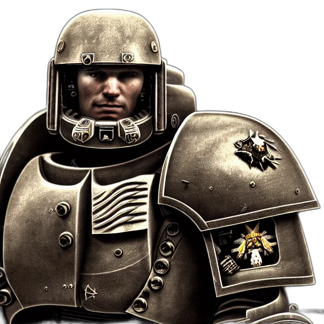 robot, face, concept art, photorealistic, fantasy art, 3d render, spacemarine, highly transparent PNG cut-out