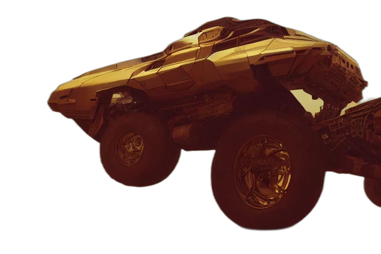 car, robot, weapon, concept art transparent PNG cut-out
