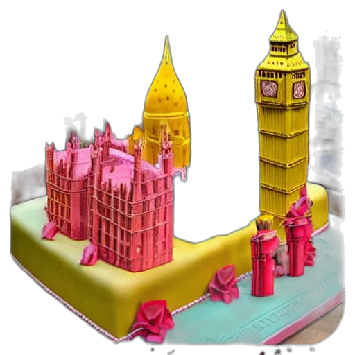 3d render, concept art, photorealistic, london transparent PNG cut-out