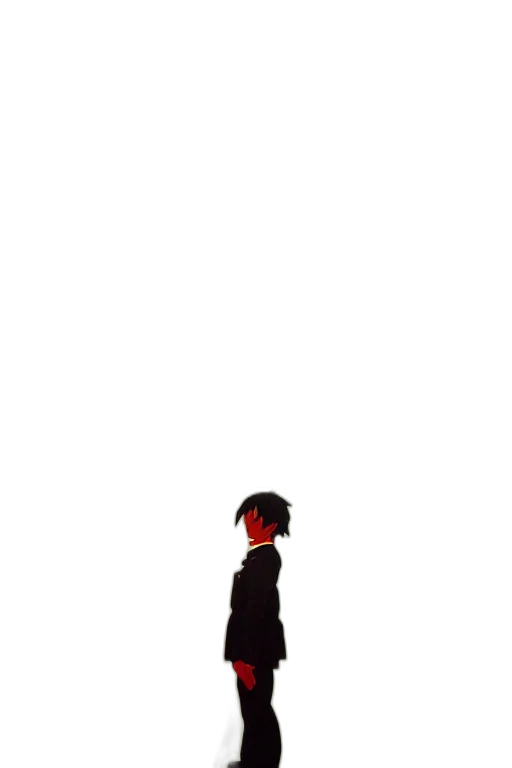 jacket, robot, creature, staff transparent PNG cut-out