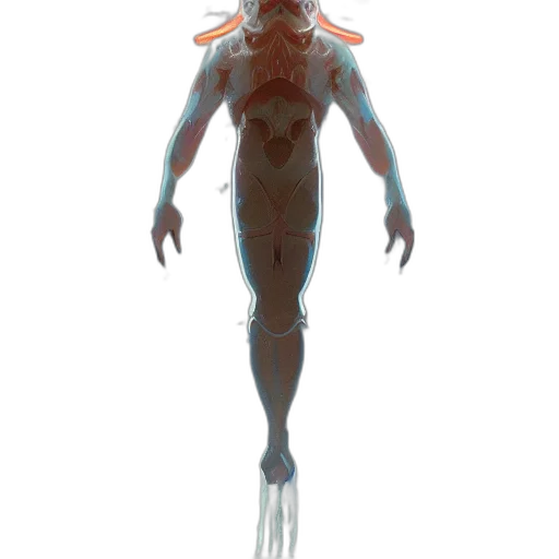 creature, robot, staff, crown, concept art, 3d render, cyberpunk, pixel art transparent PNG cut-out