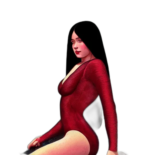 dress, comic book art, concept art, pixel art transparent PNG cut-out