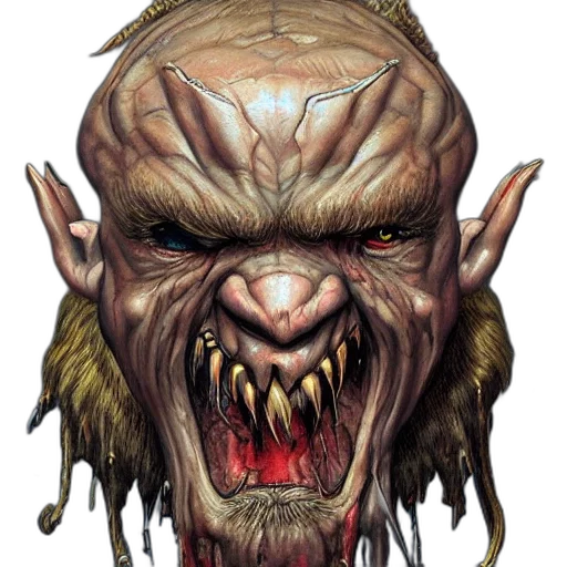 face, creature, mask, concept art transparent PNG cut-out