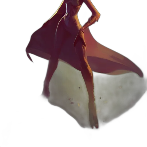 dress, staff, creature, crown transparent PNG cut-out