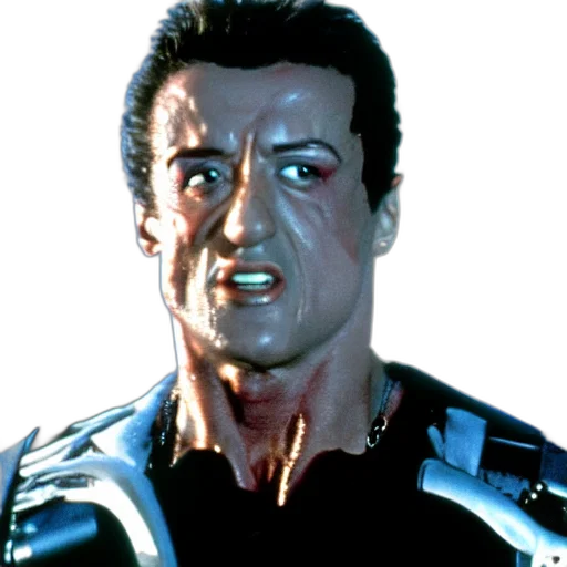 robot, face, jacket, staff transparent PNG cut-out