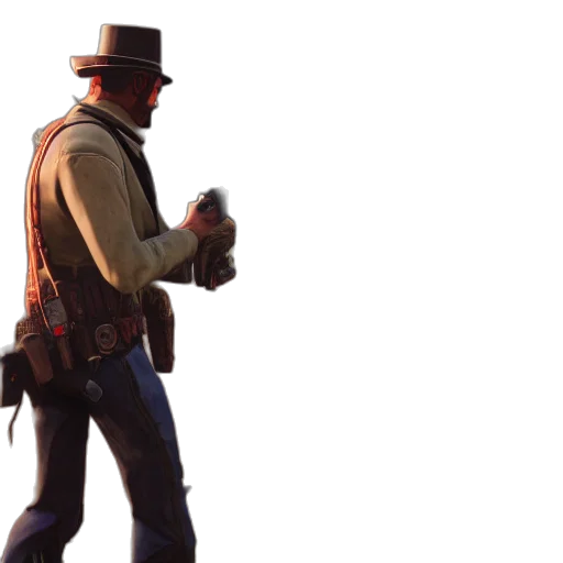 weapon, hat, staff, jacket, concept art, 3d render, photorealistic, engineer transparent PNG cut-out