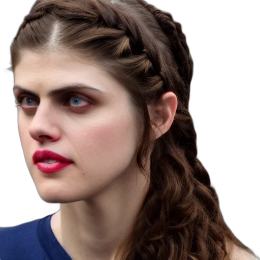 hair, face, crown, photorealistic transparent PNG cut-out