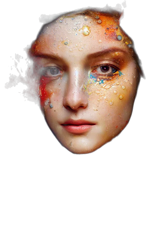 face, mask, crown, jewelry transparent PNG cut-out