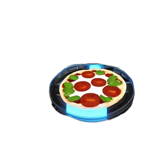 food, 3d render, pixel art, test, chamber, involving, pizza, portal transparent PNG cut-out