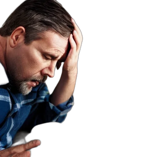 clueless, inoculated, man, falling transparent PNG cut-out