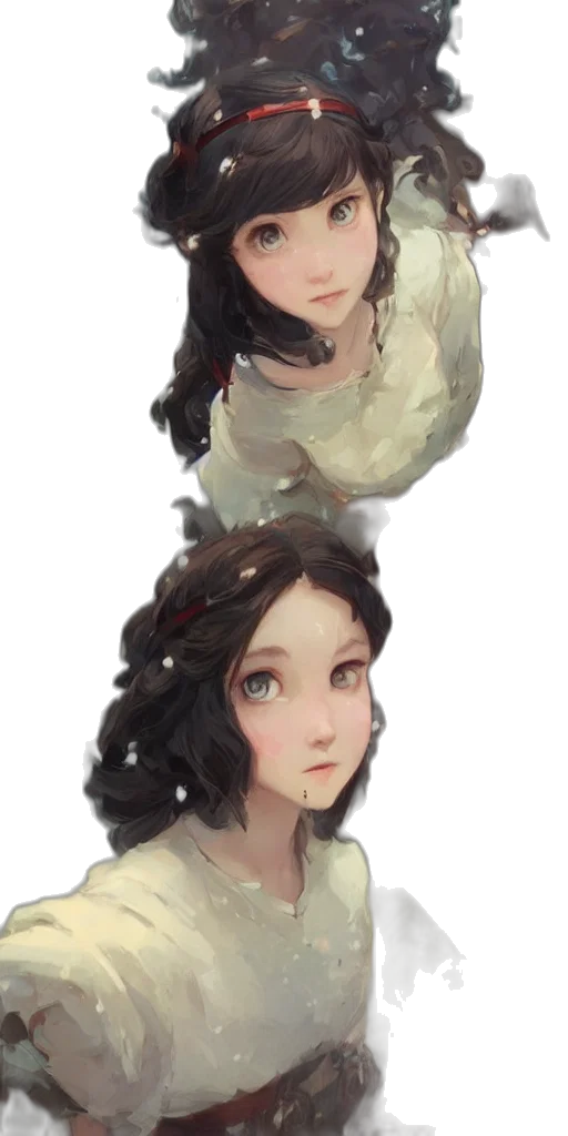 crown, face, staff, dress, fantasy art, concept art, photorealistic, oil painting transparent PNG cut-out