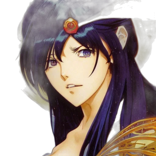 face, mask, crown, staff transparent PNG cut-out