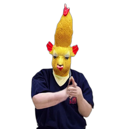 staff, hat, mask, crown, concept art, 3d render, inmate, wearing transparent PNG cut-out