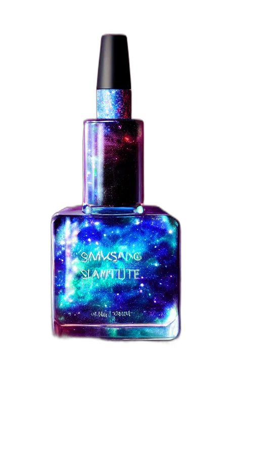bottle, vaporwave, outer space, neon transparent PNG cut-out