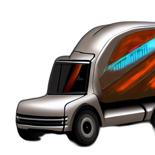 car, robot, concept art, 3d render transparent PNG cut-out
