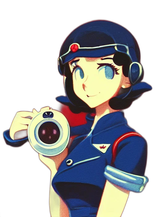 staff, weapon, robot, face, pixel art, anime, concept art, vaporwave transparent PNG cut-out