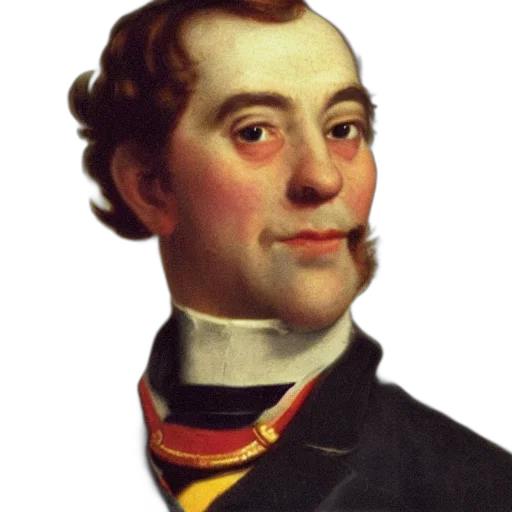 face, staff, jacket, oil painting, photorealistic, george, crushington transparent PNG cut-out
