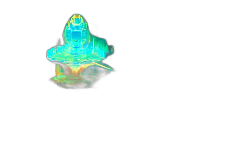 creature, hat, robot, crown, pixel art, vaporwave, 3d render, concept art transparent PNG cut-out