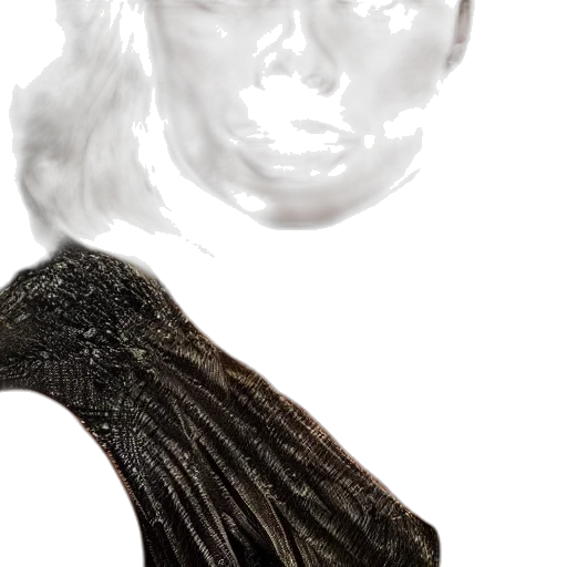 mask, hair, face, creature transparent PNG cut-out