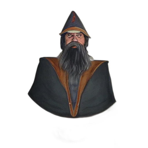 hat, staff, mask, jacket transparent PNG cut-out