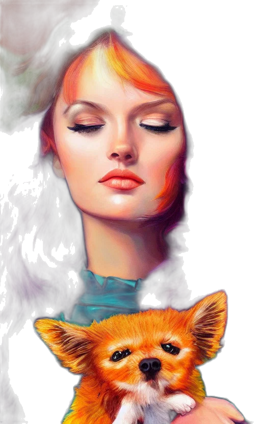 photorealistic, fantasy art, comic book art, oil painting transparent PNG cut-out