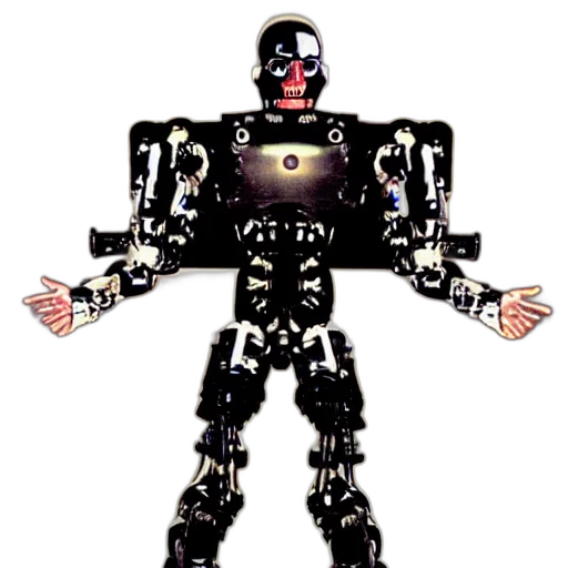 robot, animal, creature, jacket, concept art, 3d render, cyberpunk, pixel art transparent PNG cut-out