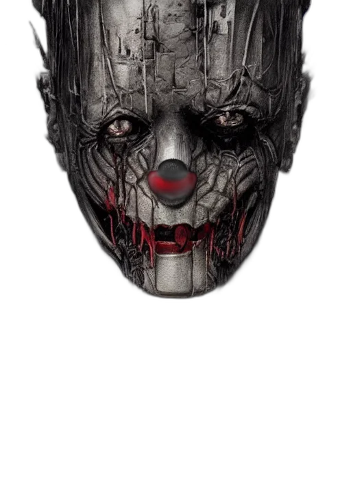 mask, face, creature, robot, concept art, photorealistic, comic book art, 3d render transparent PNG cut-out