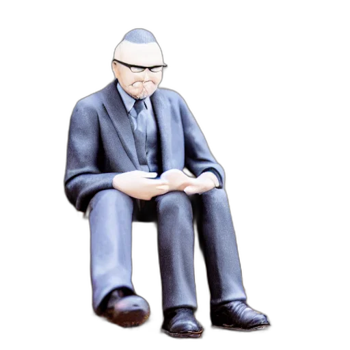 staff, jacket, robot, face, 3d render, concept art, cartoon, photorealistic transparent PNG cut-out