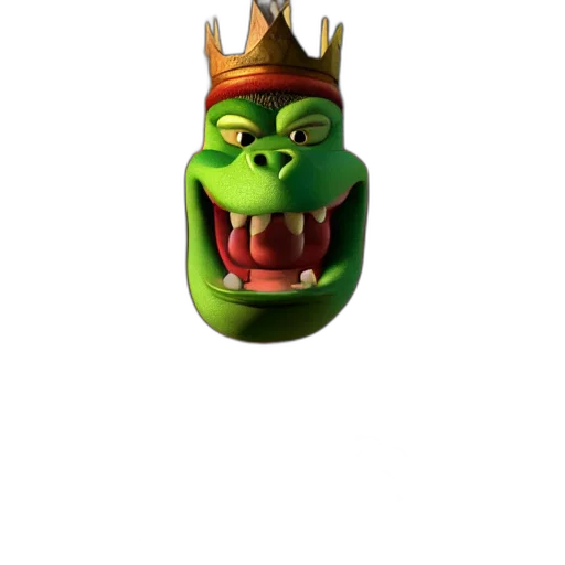 crown, dragon, face, creature transparent PNG cut-out